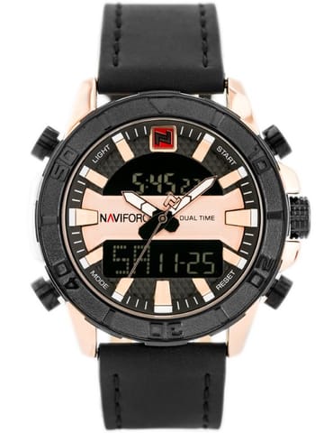 ZEGAREK MĘSKI NAVIFORCE - NF9114 (zn046d) - black/rosegold w sklepie Wasserman.eu