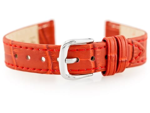 ⁨Pasek skórzany do zegarka W41 - czerwony - 12mm⁩ w sklepie Wasserman.eu