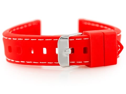 ⁨Pasek gumowy do zegarka U20 - czerwony 18mm⁩ w sklepie Wasserman.eu
