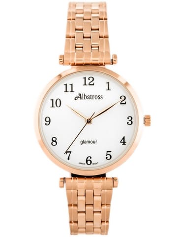 ZEGAREK DAMSKI ALBATROSS Glamour ABBB97 (za537c) rose gold/white w sklepie Wasserman.eu
