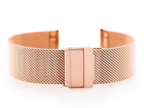 ⁨Bransoleta Pacific M6 - siatka HQ - rosegold 18mm⁩ w sklepie Wasserman.eu