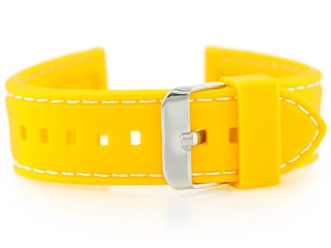 ⁨Pasek gumowy do zegarka U20 - żółty 18mm⁩ w sklepie Wasserman.eu