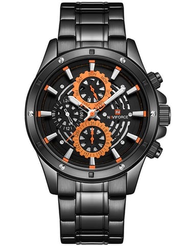 ZEGAREK MĘSKI NAVIFORCE - NF9149 (zn090a) black / orange + BOX w sklepie Wasserman.eu