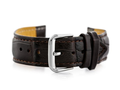 ⁨Pasek skórzany do zegarka W102L ciemny brąz - 24mm⁩ w sklepie Wasserman.eu