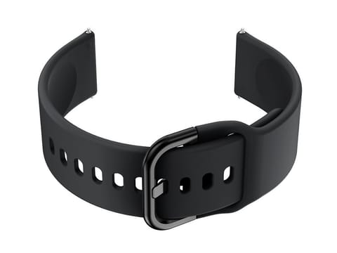 ⁨Pasek gumowy do smartwatch U01 - czarny/czarny - 20mm⁩ w sklepie Wasserman.eu