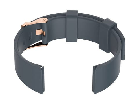 ⁨Pasek gumowy do zegarka U15 - szary/rosegold - 20mm⁩ w sklepie Wasserman.eu