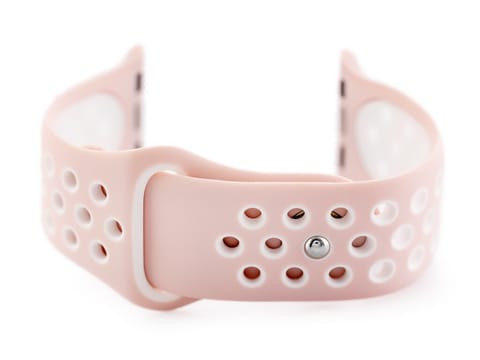 ⁨Apple Watch pasek U24 - różowy/biały - 38/40mm⁩ w sklepie Wasserman.eu