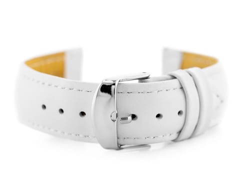 ⁨Pasek skórzany do zegarka W83L - biały - 22mm⁩ w sklepie Wasserman.eu