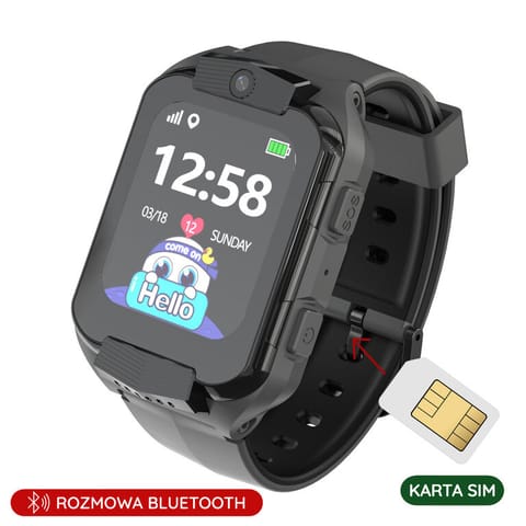 SMARTWATCH DZIECIĘCY PACIFIC 32-1 KIDS - black (sy028a) w sklepie Wasserman.eu