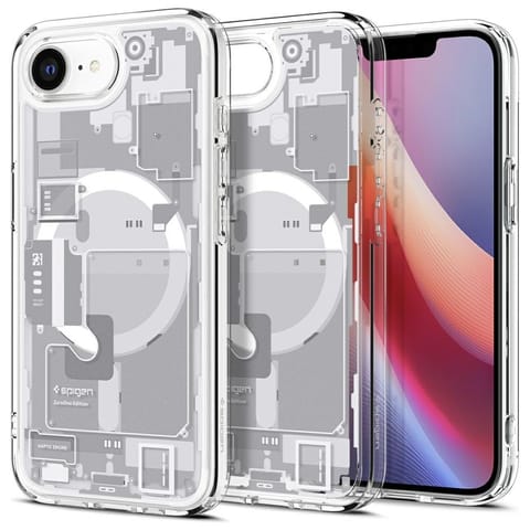 ⁨Etui Spigen Ultra Hybrid Mag MagSafe do   iPhone 16e zero one biały⁩ w sklepie Wasserman.eu