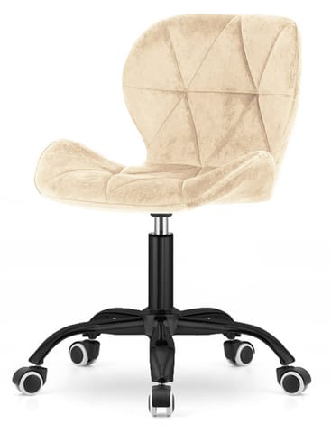 ⁨Krzesło obrotowe VASTO OFFICE VELVET BEIGE SMOKE⁩ w sklepie Wasserman.eu