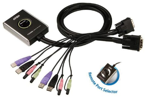 ⁨Aten CS682 2-Port Cable KVM Switch⁩ w sklepie Wasserman.eu