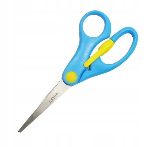 ⁨Nożyczki szkolne 13 cm z odbojnikiem Easy Open ASTRA - 1 szt⁩ w sklepie Wasserman.eu