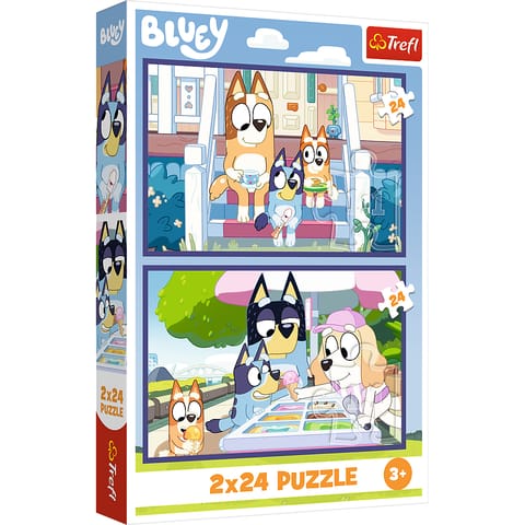 ⁨Puzzle - 2x24 - Zabawna Bluey - BBC Bluey Trefl 34446⁩ w sklepie Wasserman.eu