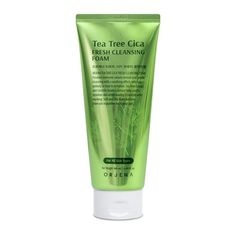 ⁨ORJENA Fresh Pianka do mycia twarzy Cica Drzewo Herbaciane 180 ml⁩ w sklepie Wasserman.eu