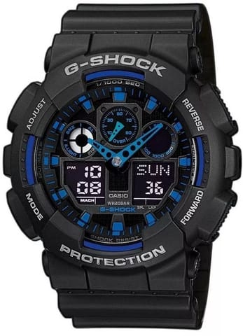 ⁨ZEGAREK MĘSKI CASIO G-SHOCK GA-100-1A2ER (zd135b) + BOX⁩ w sklepie Wasserman.eu