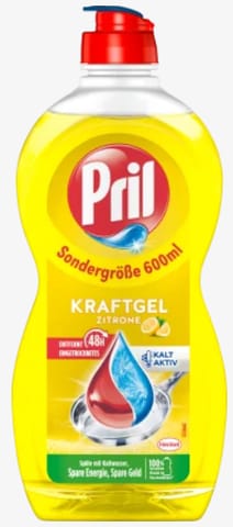 ⁨Pril Kraft-Gel Zitrone Płyn do Naczyń 450 ml⁩ w sklepie Wasserman.eu