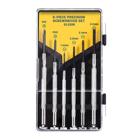 ⁨Zestaw wkrętaków precyzyjnych Deli Tools EDL3206, 6 sztuk⁩ w sklepie Wasserman.eu