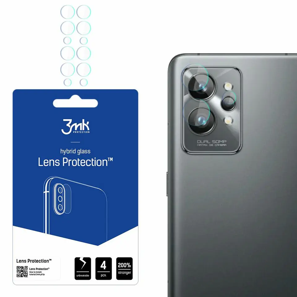 ⁨3MK Lens Protect Realme GT 2 Pro Ochrona na obiektyw aparatu 4szt⁩ w sklepie Wasserman.eu