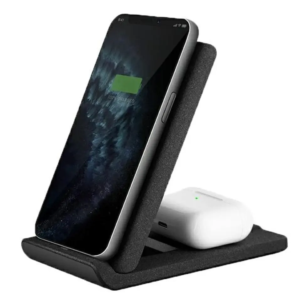 ⁨UNIQ Ład. inductive Vertex Duo 2in1 15W Fast charge grey/charcoal grey⁩ at Wasserman.eu
