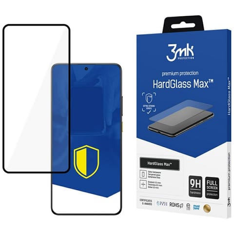 ⁨Szkło hartowane 3MK HardGlass Max do POCO X7 Pro czarny/black⁩ w sklepie Wasserman.eu