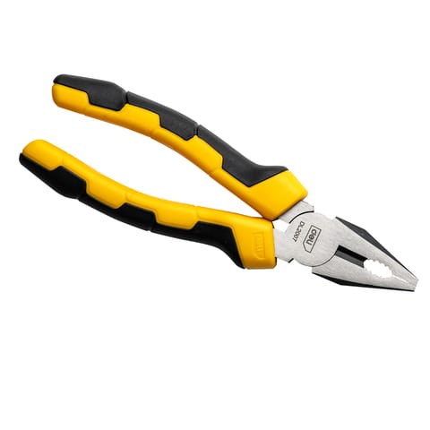 ⁨Combination pliers Deli Tools EDL2007, 7" (yellow)⁩ at Wasserman.eu