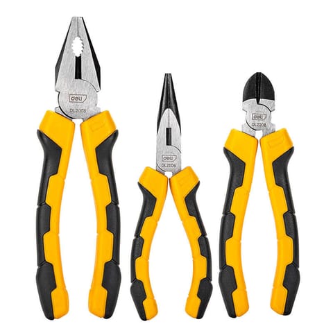 Deli Tools EDL2008-3 universal pliers set, 3 pieces at Wasserman.eu