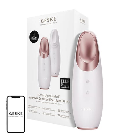 ⁨Masażer do oczu Cool & Warm 6w1 Geske z Aplikacją (starlight)⁩ w sklepie Wasserman.eu