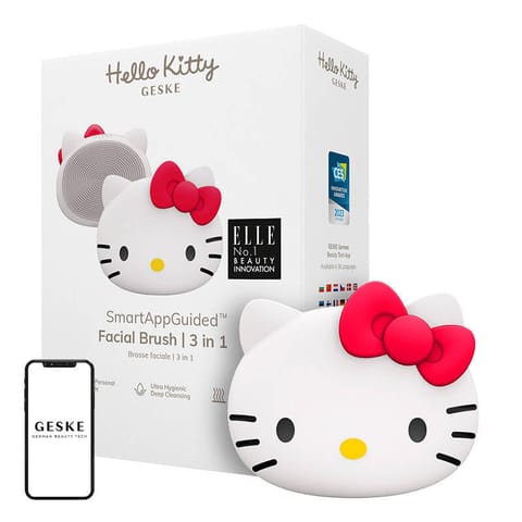 ⁨Szczoteczka do czyszczenia twarzy 3w1 Geske z Aplikacją (Hello Kitty starlight)⁩ w sklepie Wasserman.eu