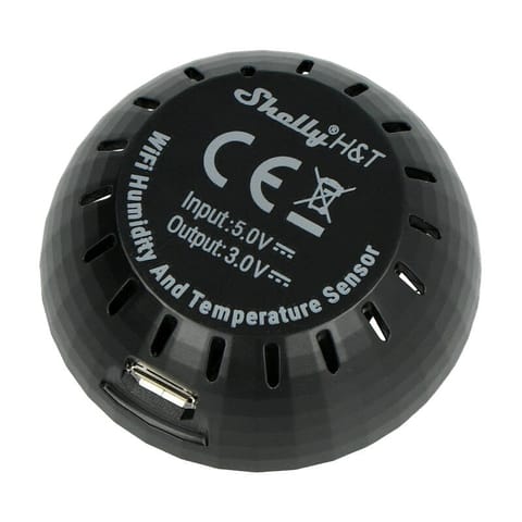 ⁨Adapter USB do czujnika temperatury Shelly H&T (czarny)⁩ w sklepie Wasserman.eu
