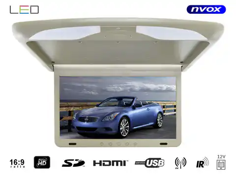 ⁨Monitor podwieszany podsufitowy LCD 17" cali LED FULL HD HDMI USB SD IR FM⁩ w sklepie Wasserman.eu