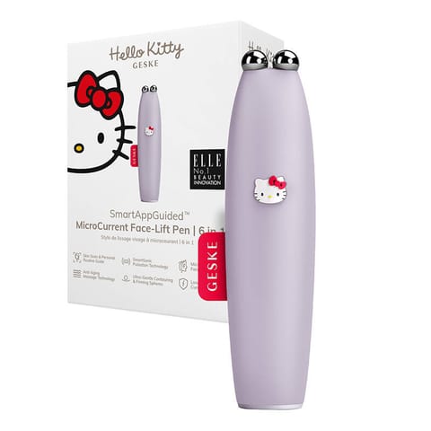 Urządzenie do mikroprądowego liftingu twarzy 6w1 Geske z Aplikacją (Hello Kitty fioletowy) w sklepie Wasserman.eu