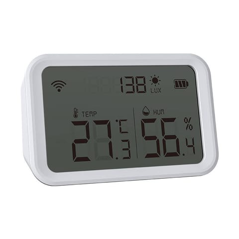 ⁨Inteligentny Czujnik Temperatury i Wilgotności NEO NAS-TH02W z wyświeltlaczem, WiFi TUYA⁩ w sklepie Wasserman.eu
