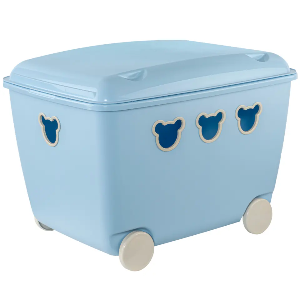 ⁨Toy container 55L BranQ Teddy blue⁩ at Wasserman.eu