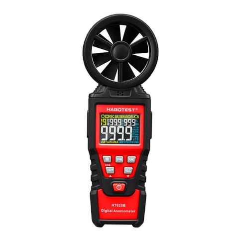 Habotest HT625B digital anemometer wind speed meter, USB at Wasserman.eu