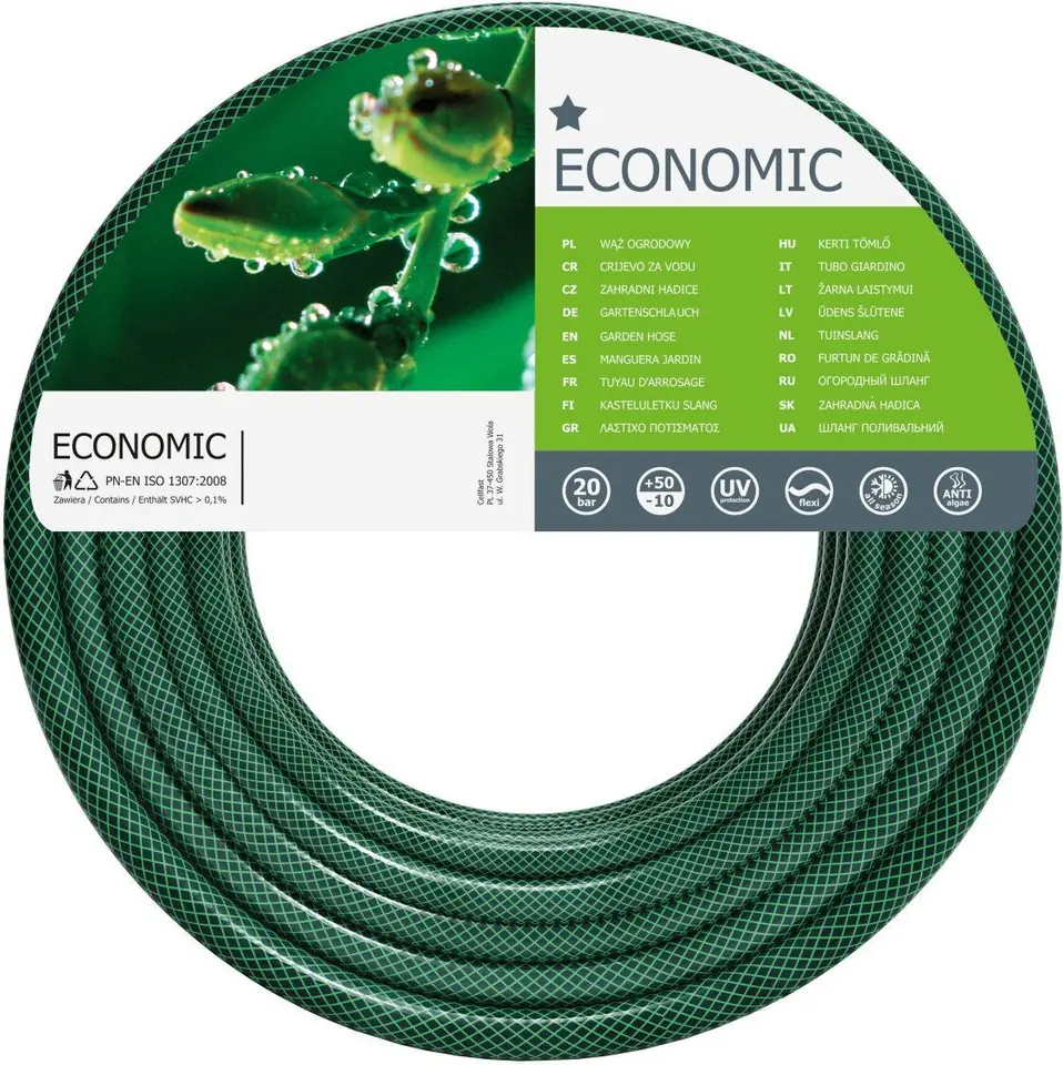 ⁨Garden hose economic fi= 1" length 35m spool⁩ at Wasserman.eu