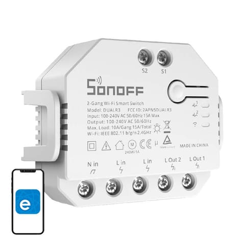 ⁨Sonoff Dual R3 Smart WiFi Switch⁩ at Wasserman.eu