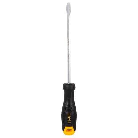 ⁨Slotted screwdriver Deli Tools EDL6261501, 6x150mm (black)⁩ at Wasserman.eu