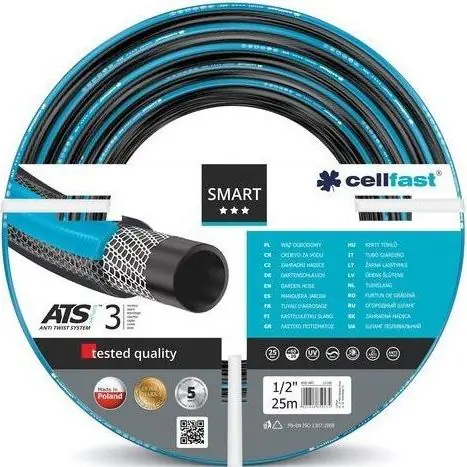 ⁨CELLFAST 16-201 garden hose 50 m Above ground Black⁩ at Wasserman.eu