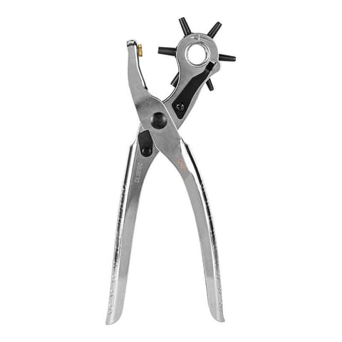 ⁨Szczypce obrotowe do otworów Deli Tools EDL1919C, 9" (srebrne)⁩ w sklepie Wasserman.eu