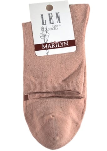⁨SKARPETY MARILYN DAMSKIE LEN (kolor denim, rozmiar uniwersalny)⁩ w sklepie Wasserman.eu
