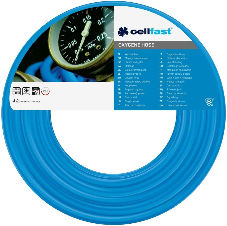 ⁨Oxygen hose fi = 6,0mm length 80m spool⁩ at Wasserman.eu