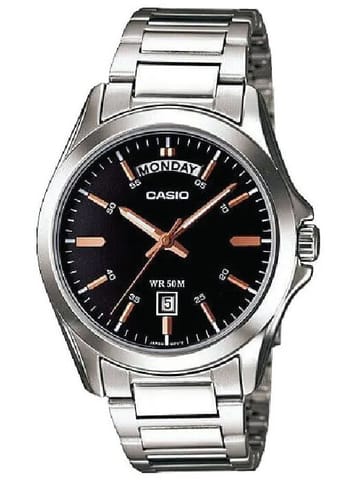 ⁨ZEGAREK MĘSKI CASIO MTP-1370D-1A2V (zd025a) + BOX⁩ w sklepie Wasserman.eu