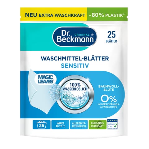 ⁨Dr. Beckmann Listki do Prania Sensitiv 25 szt.⁩ w sklepie Wasserman.eu