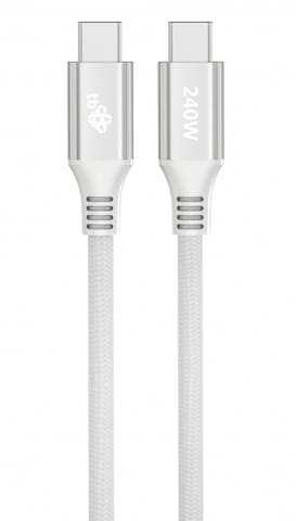 ⁨Cable USB C - USB C 1m 240W white⁩ at Wasserman.eu