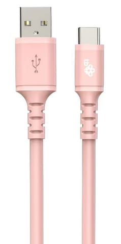 ⁨Cable USB - USB C 1 m silicon pink⁩ at Wasserman.eu