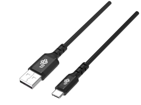 ⁨Cable USB -USB C silicon, 1,5m black⁩ at Wasserman.eu