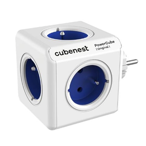 ⁨Cubenest - PowerCube, 0.1m, ORIGINAL USB, niebieska, POWERCUBE, 5 gniazd⁩ w sklepie Wasserman.eu