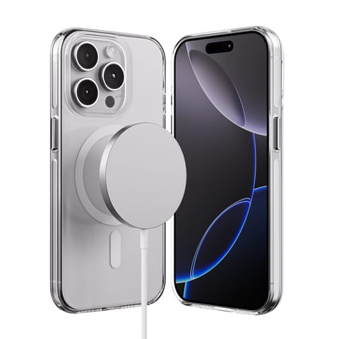 ⁨Crong Clear MAG Pro - Etui iPhone 15 Pro MagSafe (przezroczysty)⁩ w sklepie Wasserman.eu