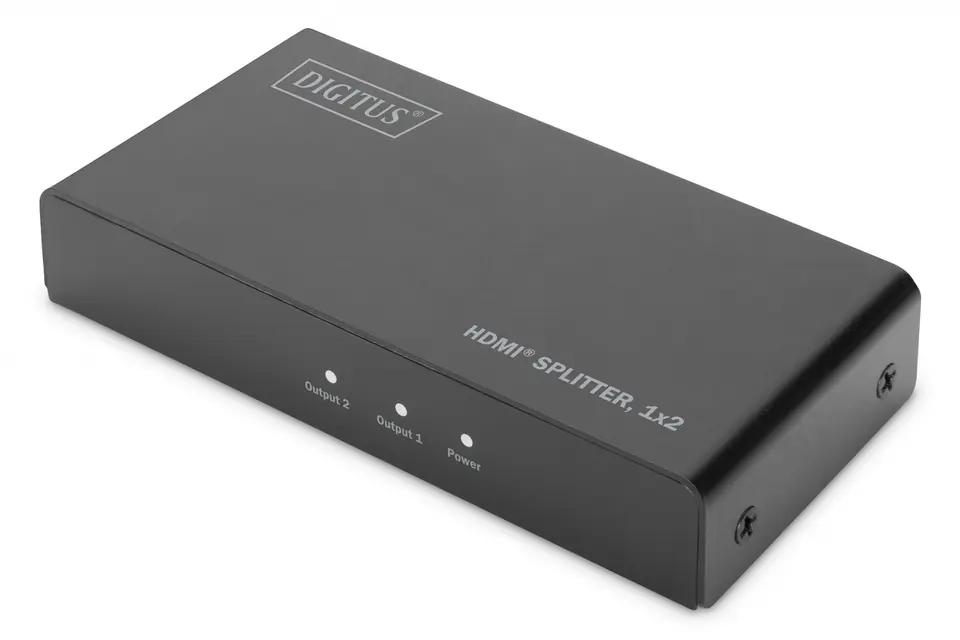 ⁨Rozdzielacz (Splitter) HDMI 2-portowy 4K 60Hz UHD 3D HDR HDCP 2.2 audio downscaling⁩ w sklepie Wasserman.eu